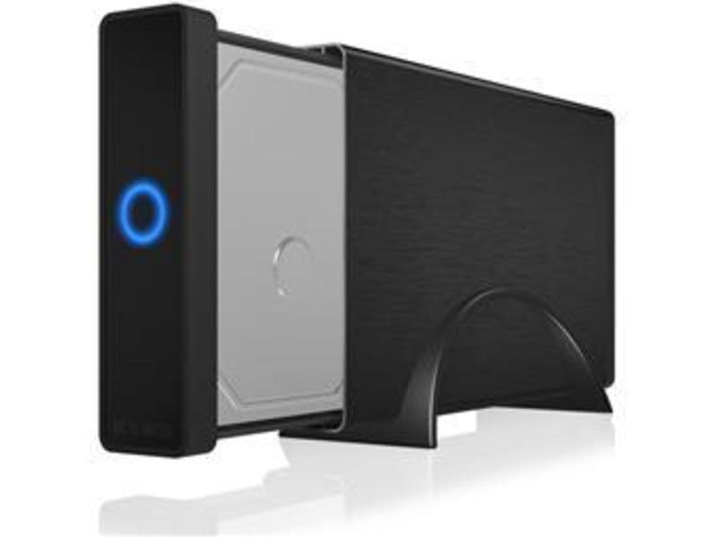 ICY BOX IB-377-C31 HDD kabinett Eksternt kabinett for 3.5" HDD med integrert USB 3.1 Type-C kabel