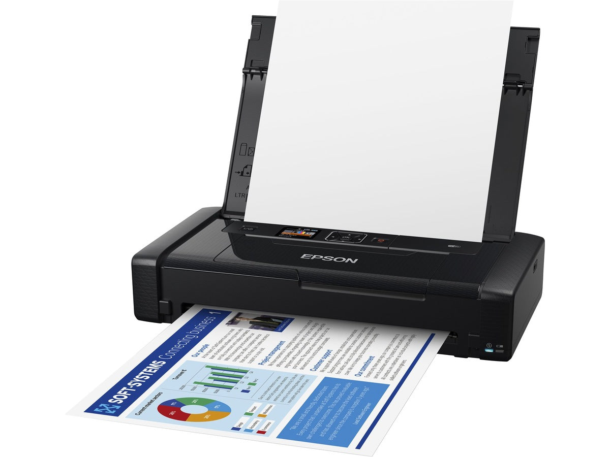 Epson WorkForce WF-110w blekkskriver Mobil blekkskriver, 7 sider pr minutt, batteri, USB/LAN/WiFi