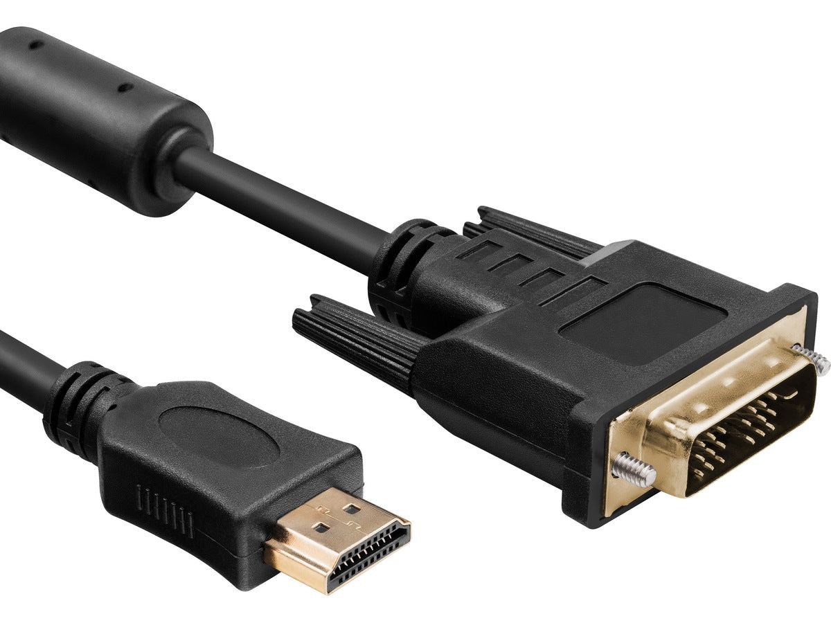 HDMI to DVI cable 3m (black) DVI 18+1 pin, HDMI type A, PVC