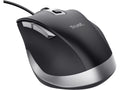Trust Fyda Mus ECO (sort) USB kablet, 5000 DPI, 108g, 6 knapper