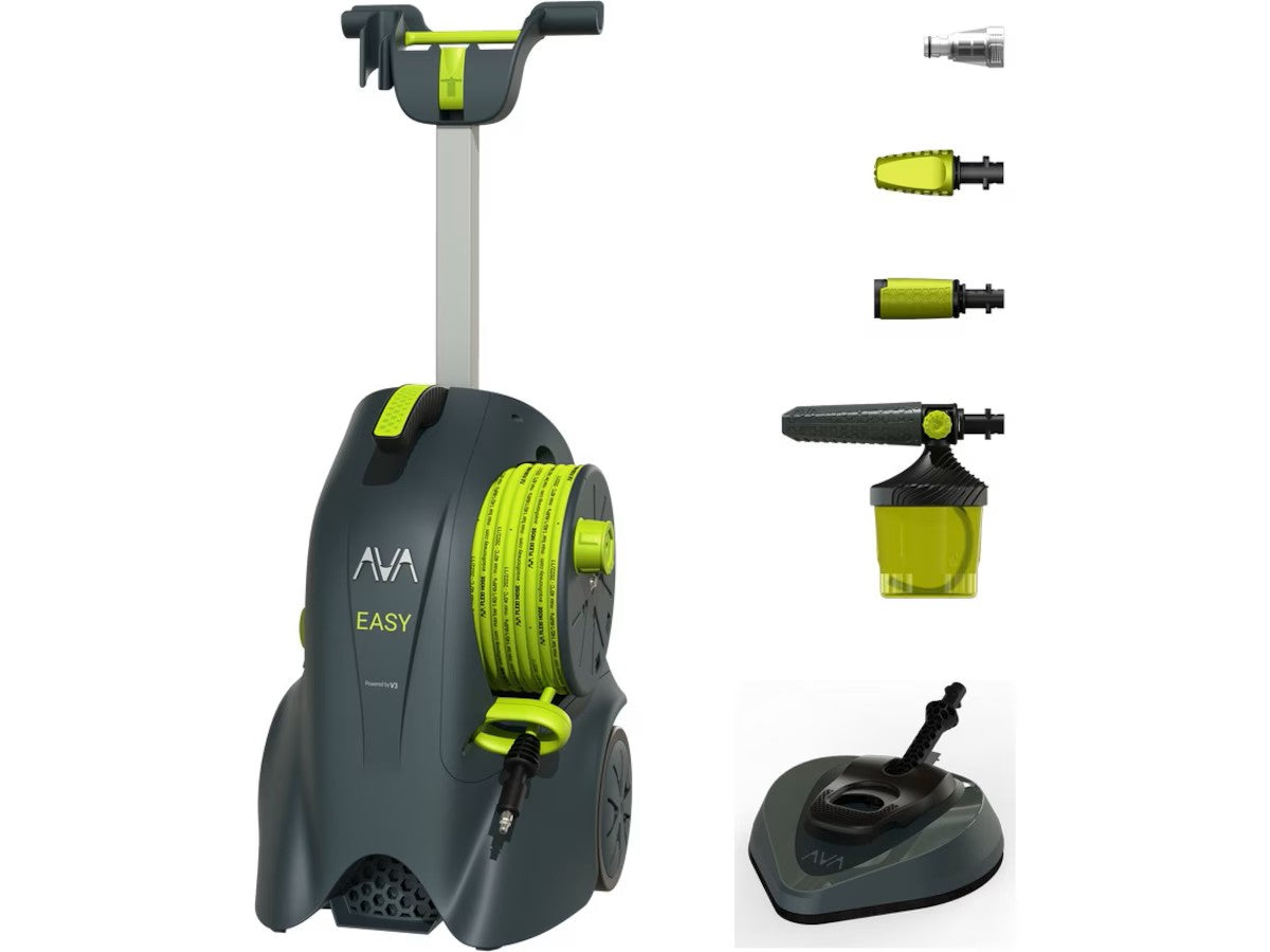 AVA Easy P50 X-Large Bundle 130 bar/420 liter, 1800W, 12 meter fleksibel slange + masse tilbehør