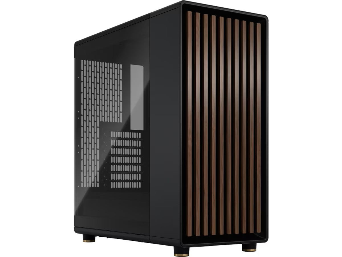 Fractal North Charcoal Black TG Mid Tower Vifter: Front 2 x Aspect 140 mm PWM, ATX / mATX / Mini-ITX