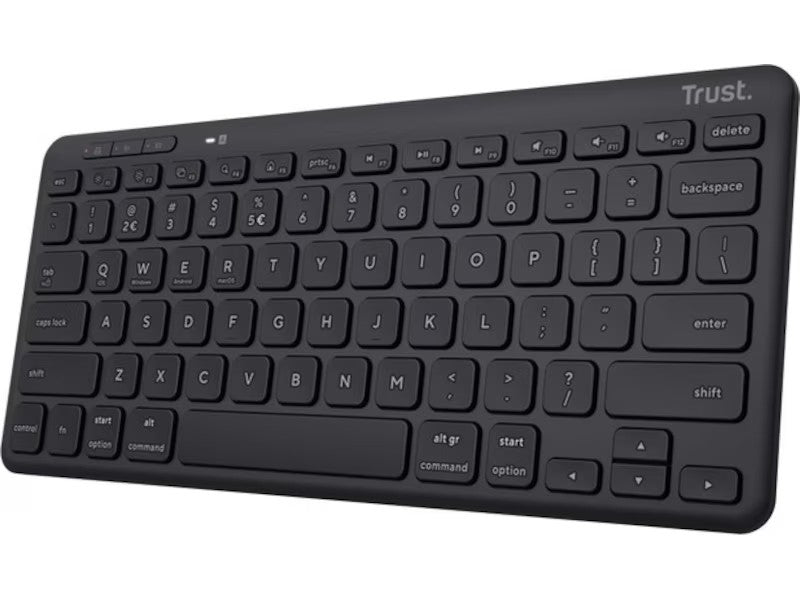 Trust Lyra kompakt trådløs tastatur USB, oppladbart batteri, bluetooth, 10m rekkevidde