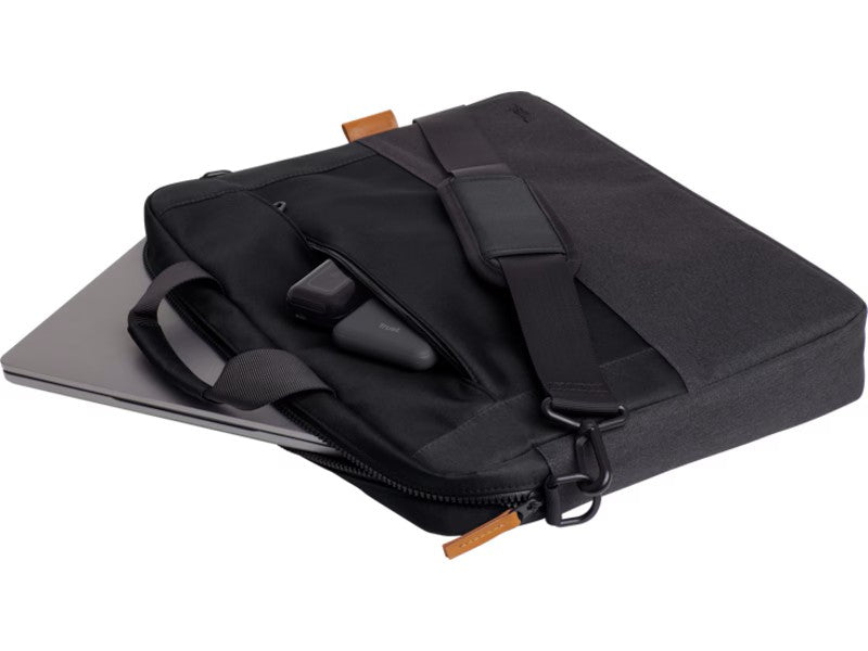 LISBOA 16" Laptopveske (sort) Laget av resirkulert materiale, spesialutviklet for 16" laptop