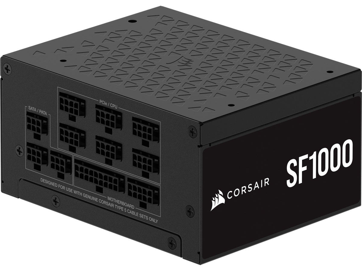 Corsair SF Series SF1000 80 PLUS Platinum SFX PSU ATX 3.1, 80 PLUS Platinum, Fully Modular