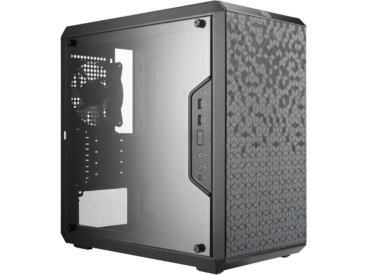Cooler Master MasterBox Q300L Mini Tower Vifter: 1x 120mm bak, mITX, mATX, vindu, justerbart I/O panel