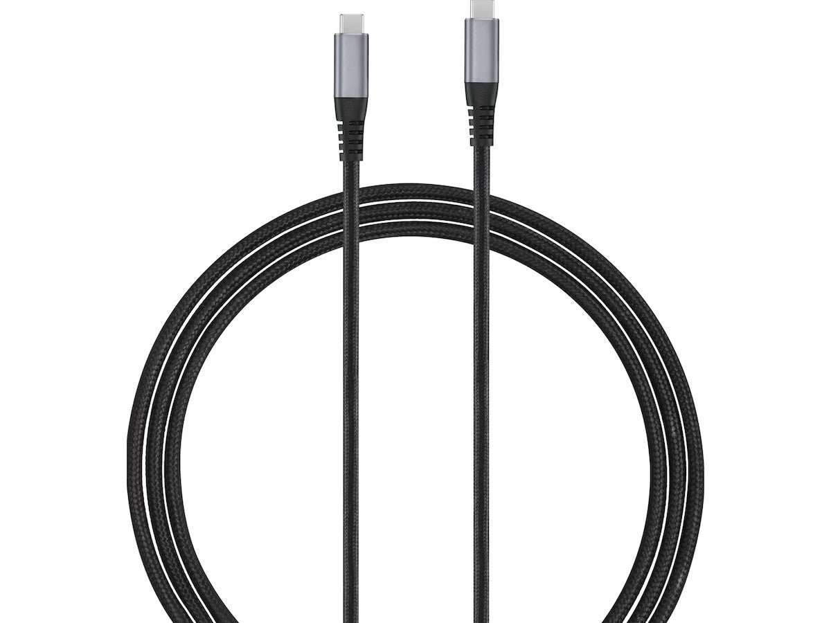 Andersson USB-C-kabel 1,5m (sort) PD100W, støtter lading av laptop, flettet kabel for å unngå knuter