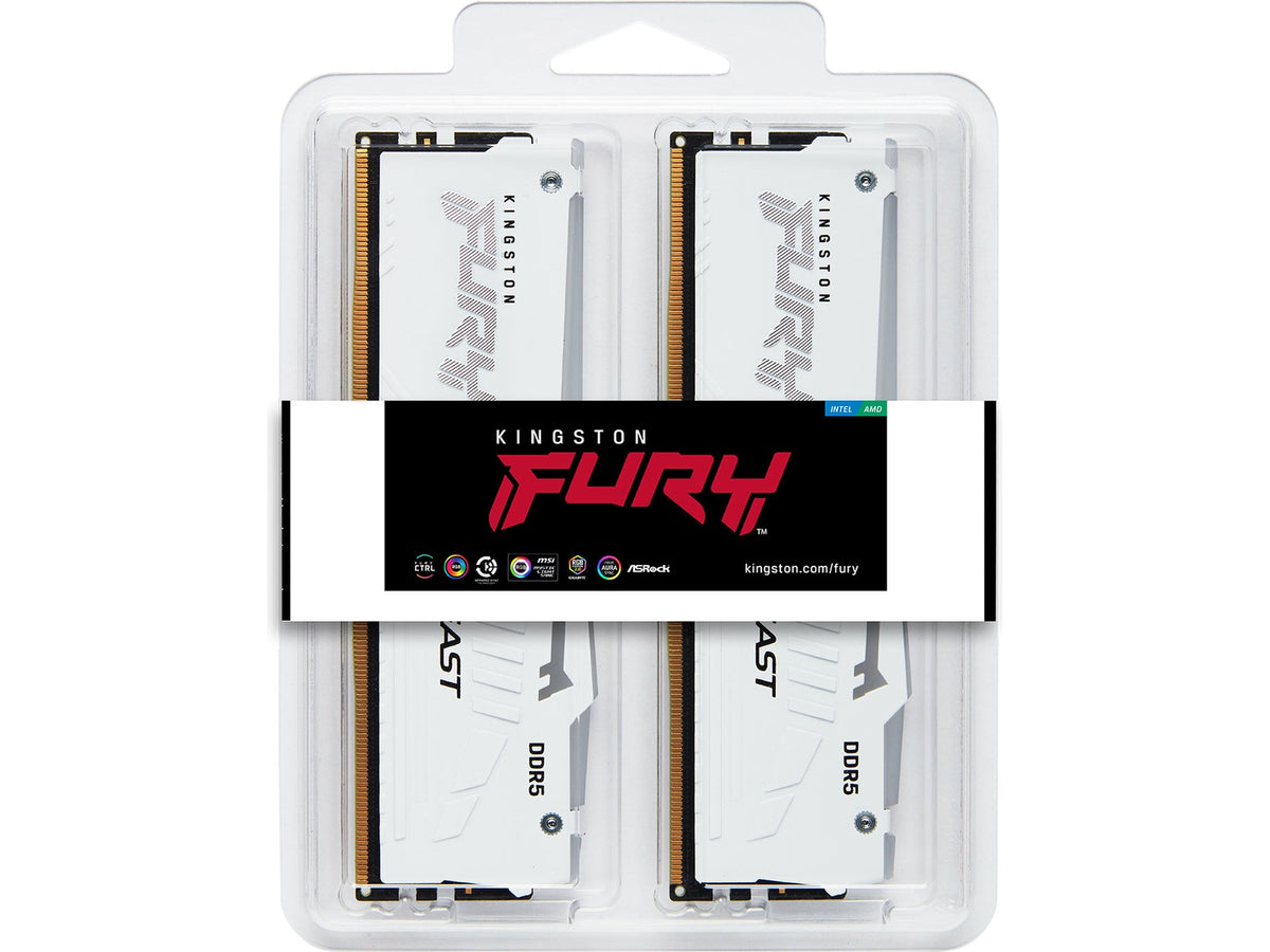 Kingston FURY Beast RGB DDR5 6000MHz 32GB Hvit