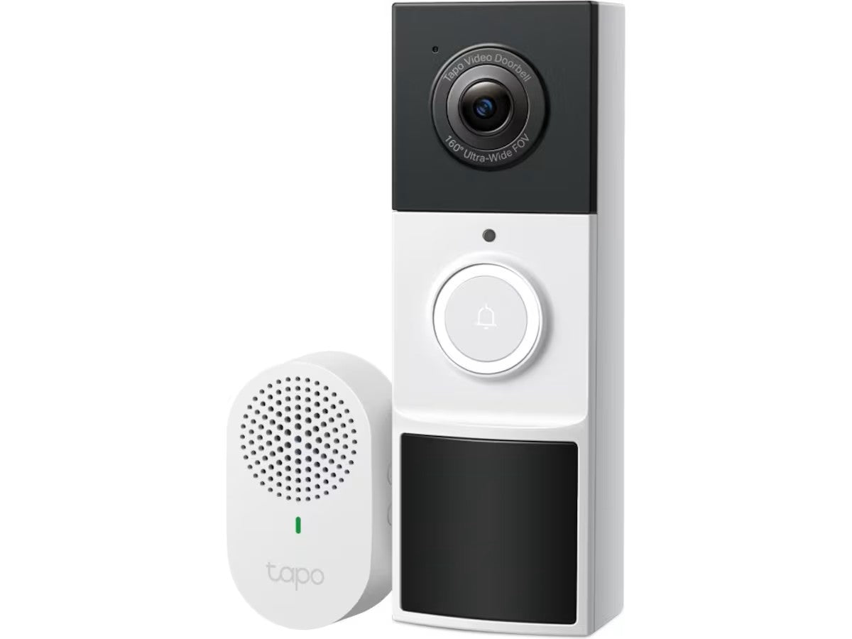 TP-Link Tapo D210 ringeklokke kamera 2K live video, 6 måneders batteri, nattmodus, WiFI