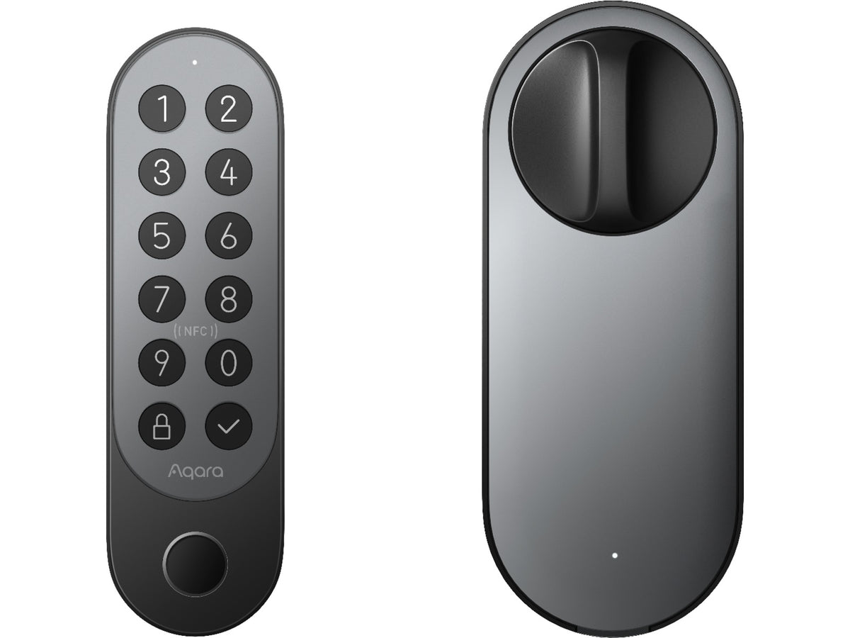 Aqara Smart Lock U200 Sett (sort) Smartlås, Autolock, midlertidige passord, NFC, Apple home, IPX5