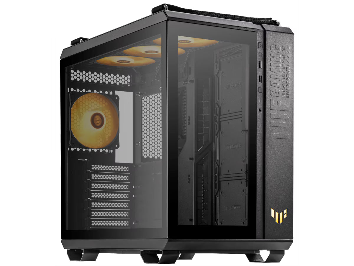 Asus TUF Gaming GT502 Plus TG ARGB Mid Tower (sort) ATX/Micro-ATX/Mini-ITX, Tempered Glas