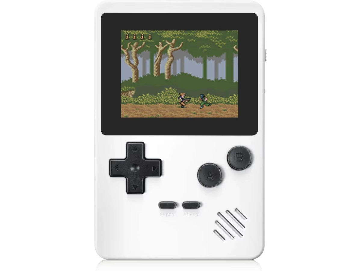 Gaming Tech CT-885 8-bit portabel spillkonsoll (hvit) 240 spill, 2,6" TFT fargeskjerm