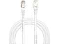 Nettverkskabel CAT6e 10m (hvit) RJ45 male x 2, FTP, 1Gb/s, skjermet, støpte kontakter