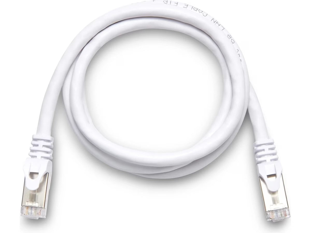 Andersson Nettverkskabel Cat6a 1m (hvit) RJ45 hann x 2, F/FTP, opptil 10Gb/s, 500Mhz