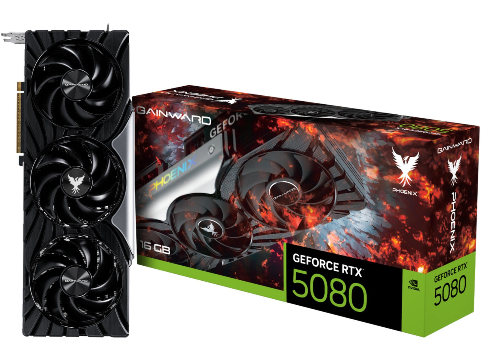 Gainward GeForce RTX 5080 Phoenix Skjermkort, PCI Express 5.0, 16GB GDDR7