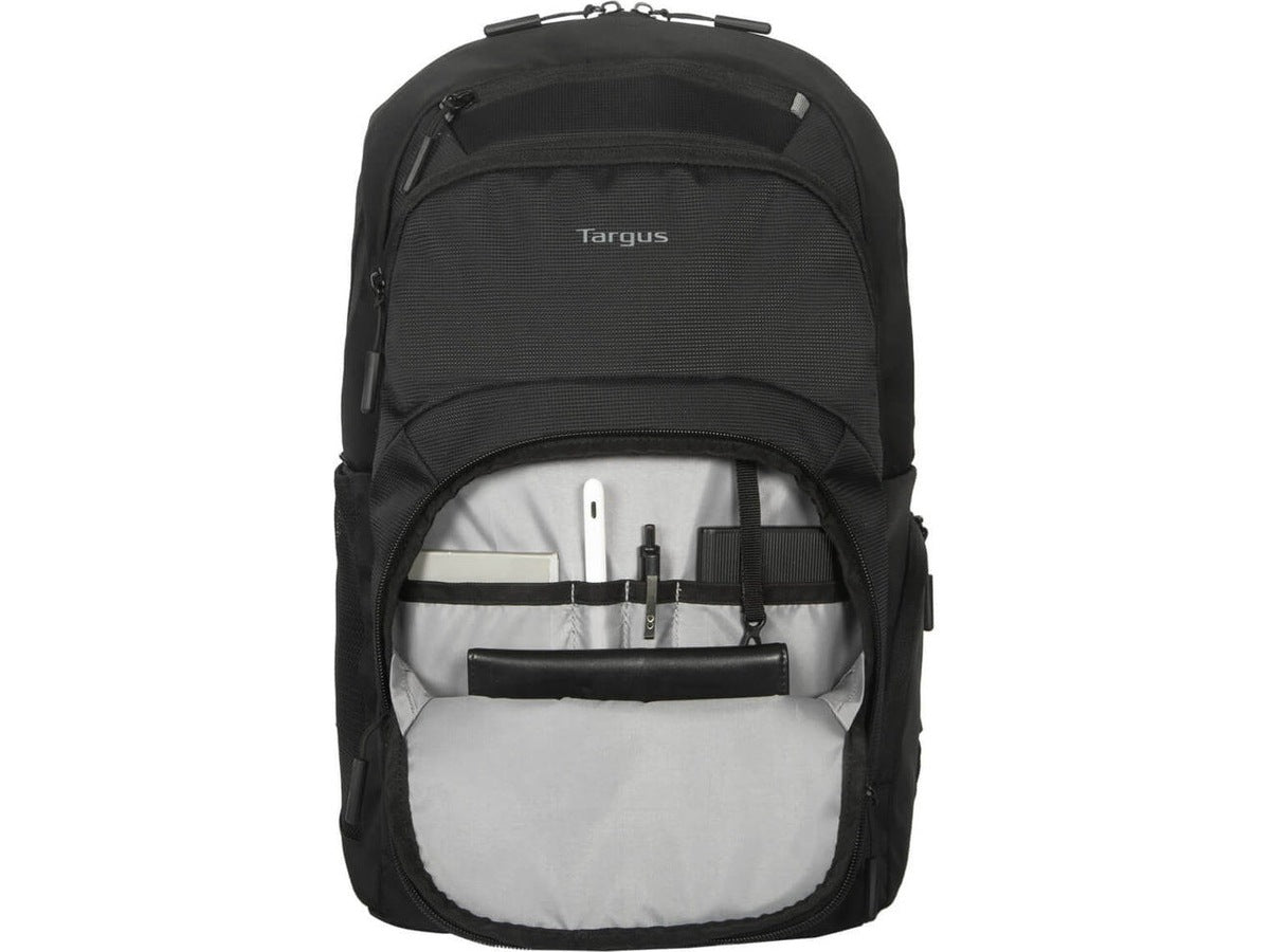 Targus Classic 15-16" EcoSmart Ryggsekk (sort) Vannavstøtende stoff, passer til laptop opptil 16", laget av resirkulerte materialer
