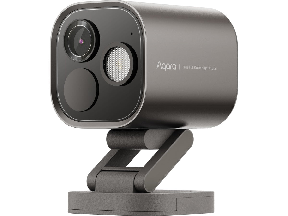Aqara Camera Hub G5 Pro Wi-Fi (grå) IP65, USB-C, 32GB eMMC, 2688x1520, sensorlys, zigbee, thread og matter-støtte