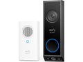 Eufy E340 videoringeklokke med Edge HomeBase Mini 2K FHD, dobbelt kamera, toveis lyd, trådløs, batteri