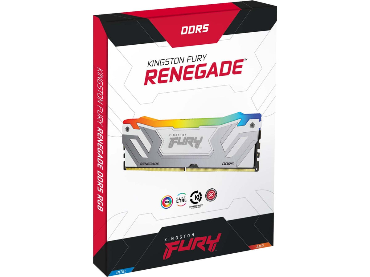 Kingston FURY Renegade DDR5 RGB 8400MHz 24GB (hvit)