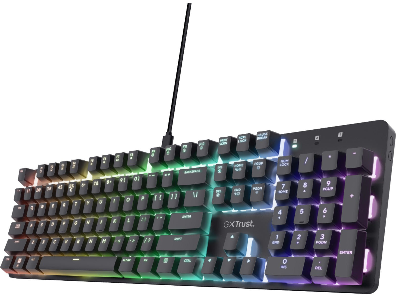 Trust GXT 871 Zora Mekanisk Gamingtastatur RGB, Huano Linear Switches