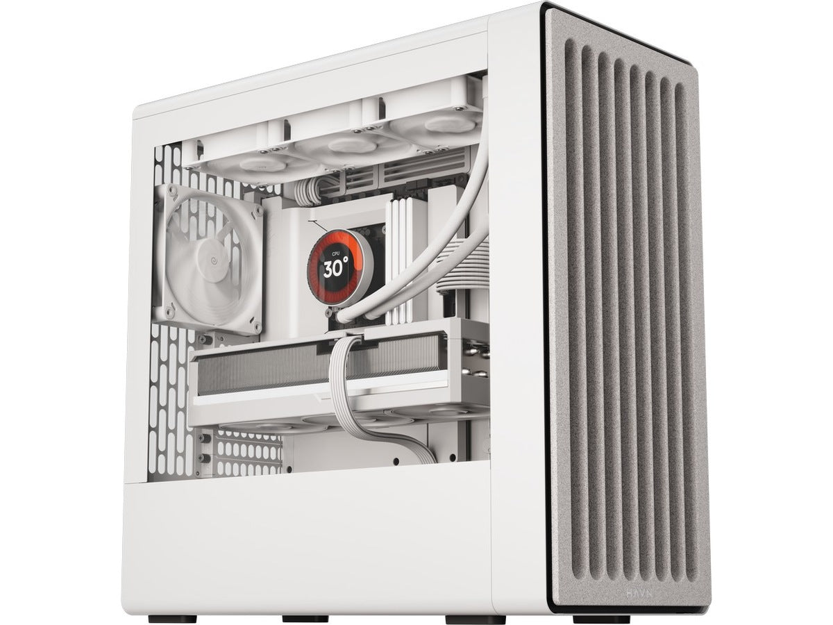 HAVN BF 360 Flow Mid Tower (hvit) E-ATX (maks. bredde 277 mm)/ATX/M-ATX/Mini-ITX