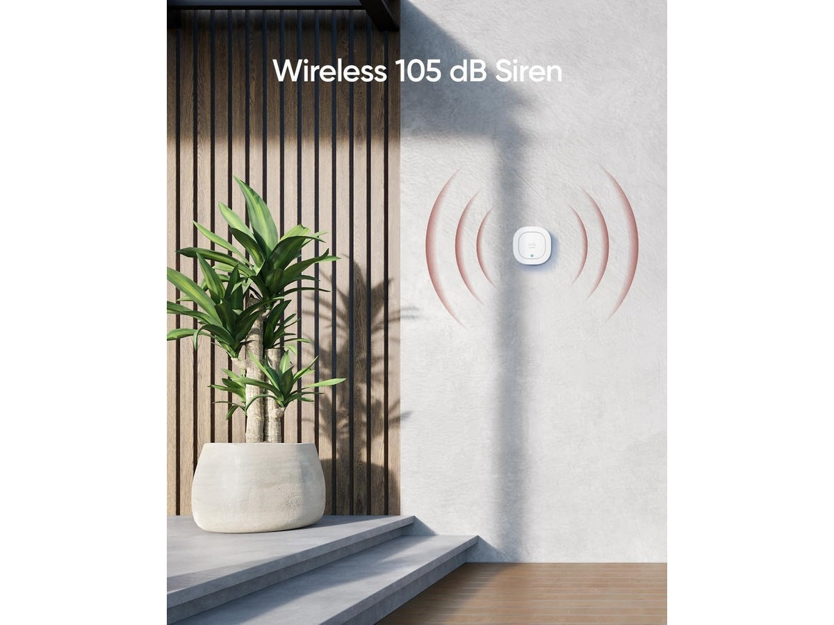 Eufy Security-alarm 105dB trådløs alarm, IP65, fjernvarsling, HomeBase kreves