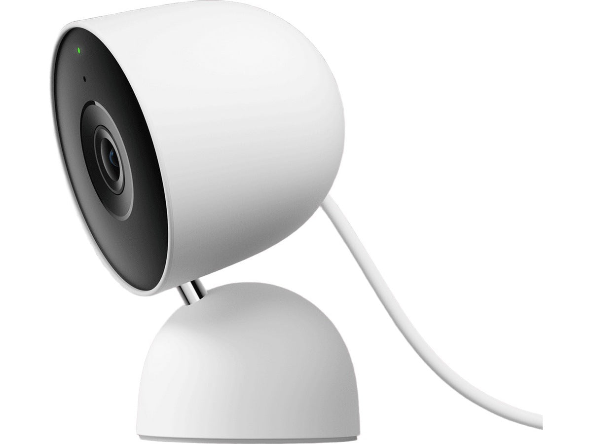 Google Nest 3. gen Innendørs overvåkningskamera 2k video, opptak, gemini, nattsyn, google home security støtte