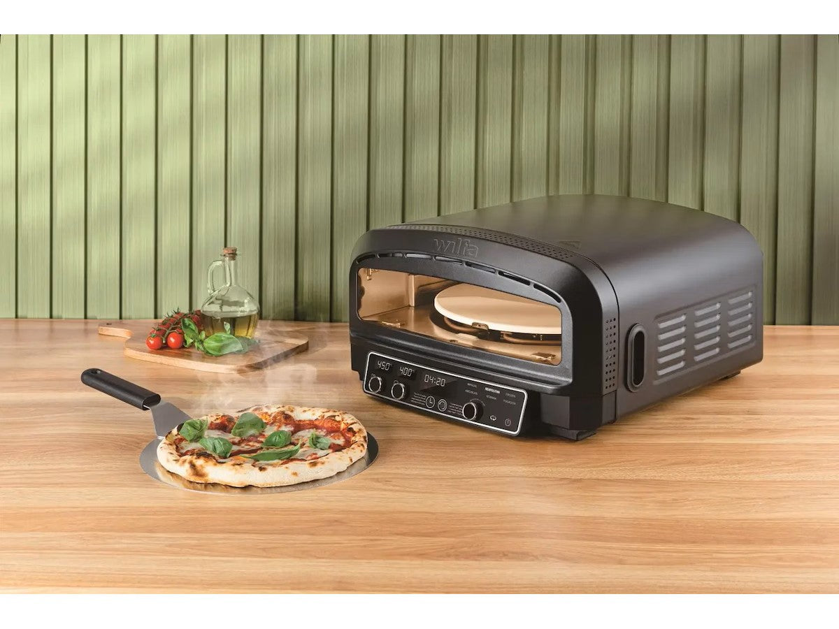 Wilfa P02DB-E2200 Elektrisk Pizzaovn ø33, elektrisk, maks 450°C, avtakbar pizzastein