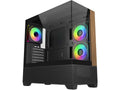 Cooler Master Elite 690 Wood Mid Tower (sort) ATX/Micro-ATX/ITX, herdet glass
