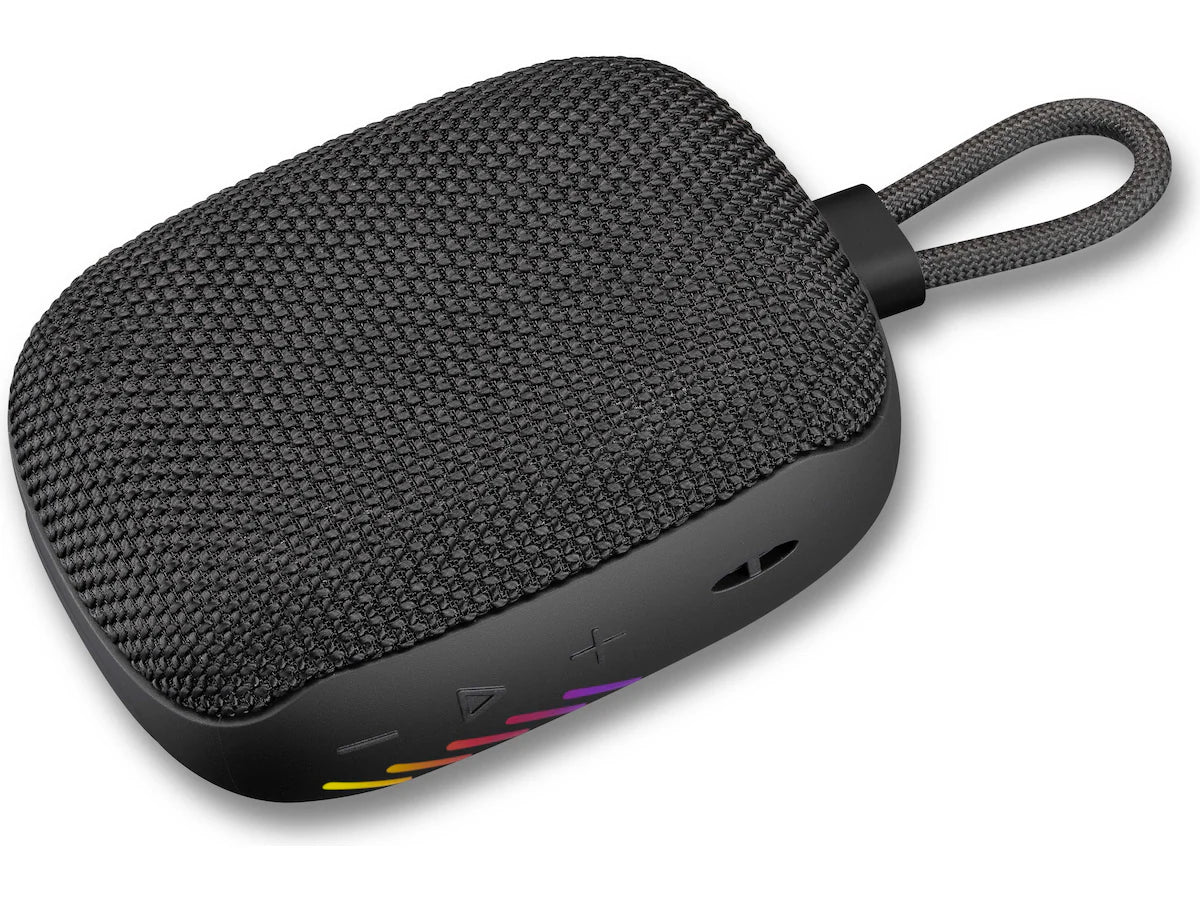 Andersson bærbar høyttaler 10 W IPX7 RGB LED Kompakt vanntett høyttaler med RGB-belysning for utendørseventyr og bassengmoro