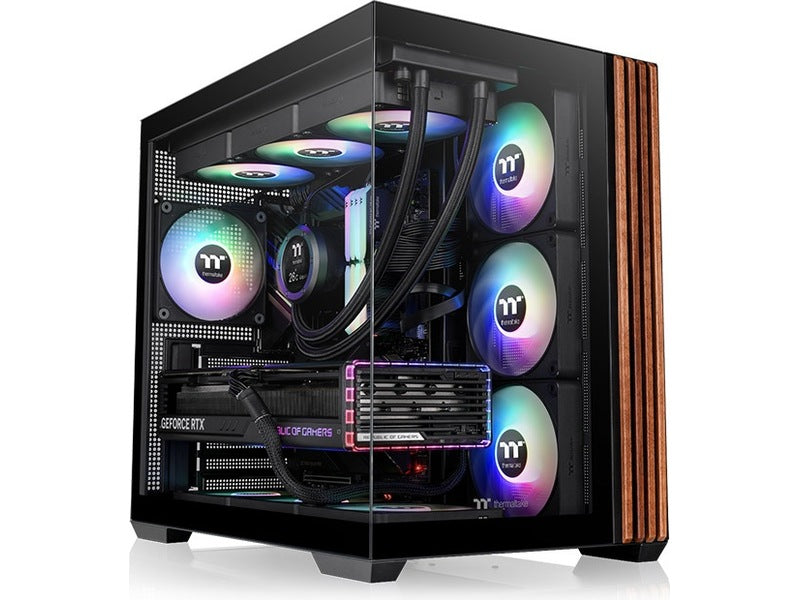 Thermaltake View 380 WS ARGB Mid Tower (sort) ATX/Micro ATX/Mini ITX, herdet glass