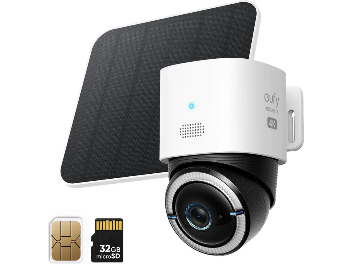 Eufy eufyCam S330 (4G) overvåkningskamera 4K, Wifi/4G, batteri