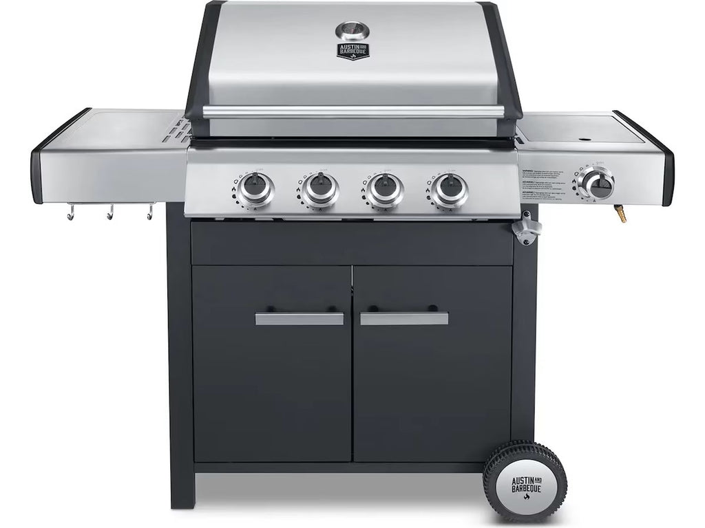 Austin and Barbeque AABQ Classic 4+1B gassgrill Gassgrill med 4+1 brennere og sidebord
