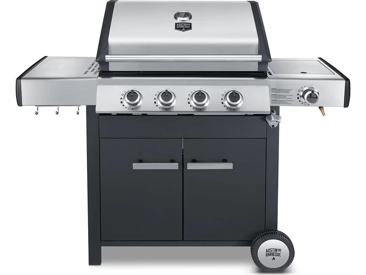 Austin and Barbeque AABQ Classic 4+1B gassgrill Gassgrill med 4+1 brennere og sidebord