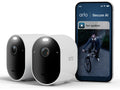 Arlo Pro 6 2K overvåkningskamera 2-pack 2K+HDR, trådløs med batteri, 12x zoom, automatisk sporing