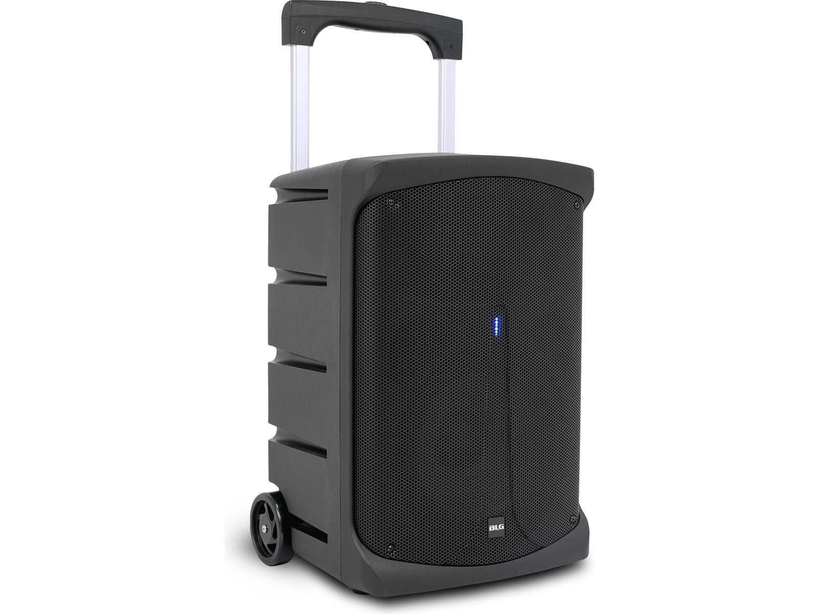 BLG bærbart PA-system 100W RMS, Bluetooth For klasser og pop-up-arrangementer gir to trådløse mikrofoner umiddelbar oppsett.
