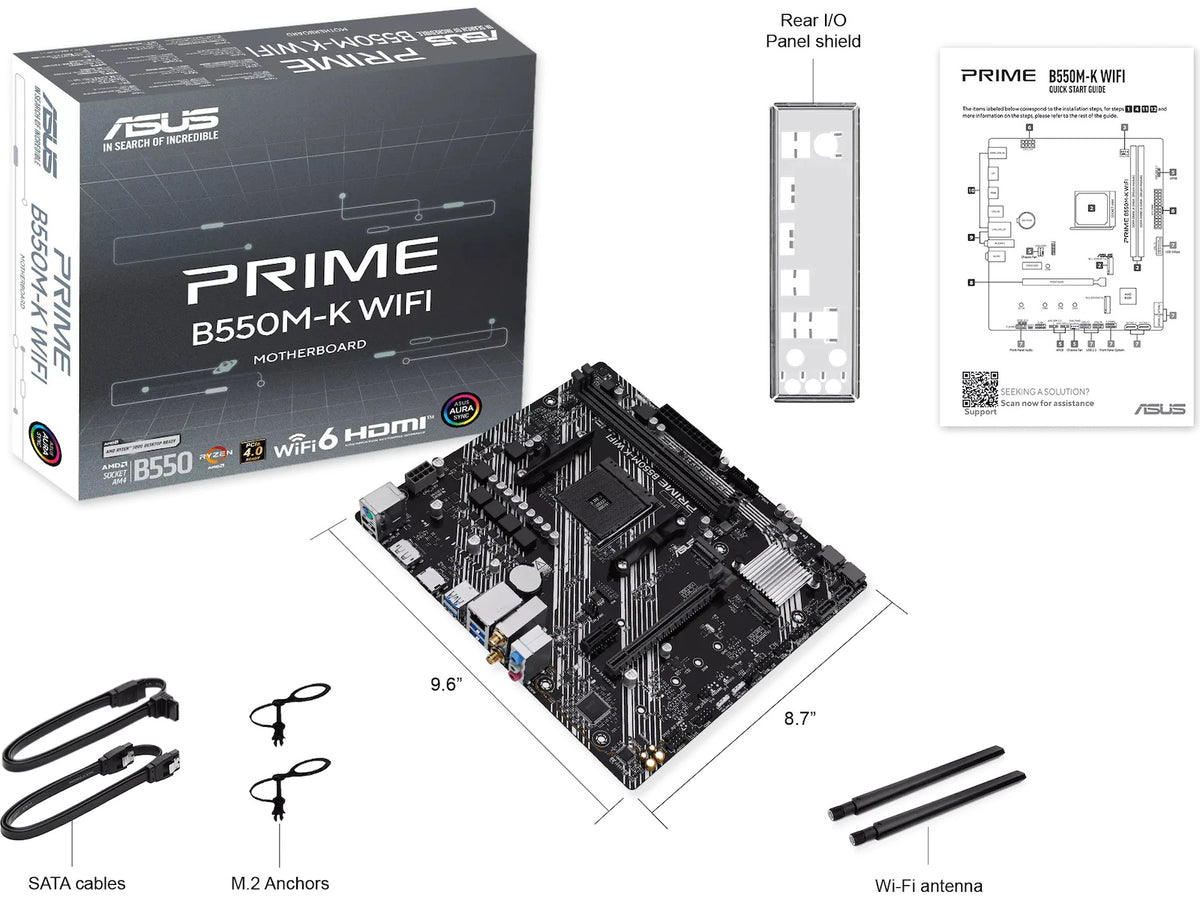 ASUS PRIME B550M-K WIFI Hovedkort