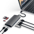 Satechi USB-C flerportsadapter 4K Gigabit Ethernet V2 – Romgrå