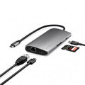 Satechi USB-C flerportsadapter 8K med Ethernet V3 – Romgrå