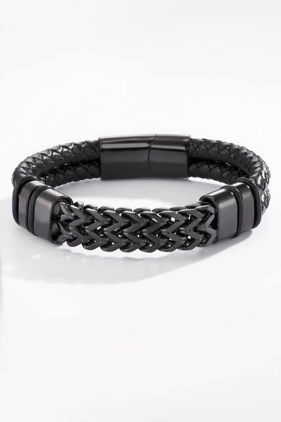 Armbånd i rustfritt stål sort