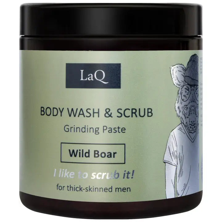 Laq Body Wash & Scrub Men - Slipepasta Villsvin