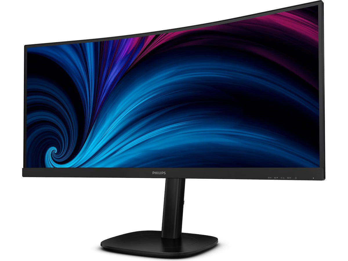 Philips 34" curved skjerm 34B2U3600C/00 3440x1440 VA, 4m,s 3500:1, speakers, RJ45, HDMI/DP/USB-C(100w)