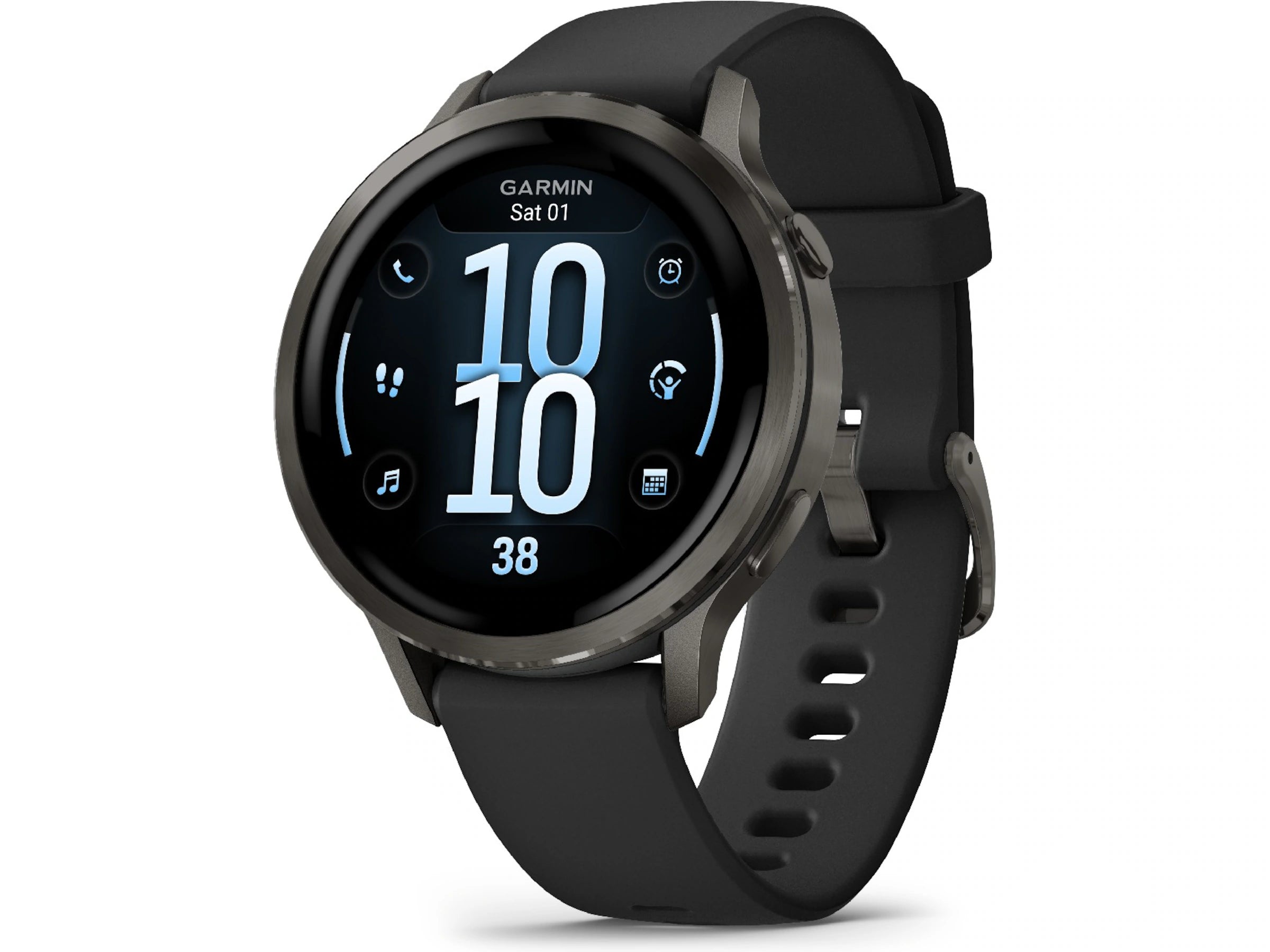 Garmin Venu 4 41mm GPS (black) Smartklokke, 1,2" AMOLED skjerm, GPS, Bluetooth, WiFi, 5ATM, lommelykt