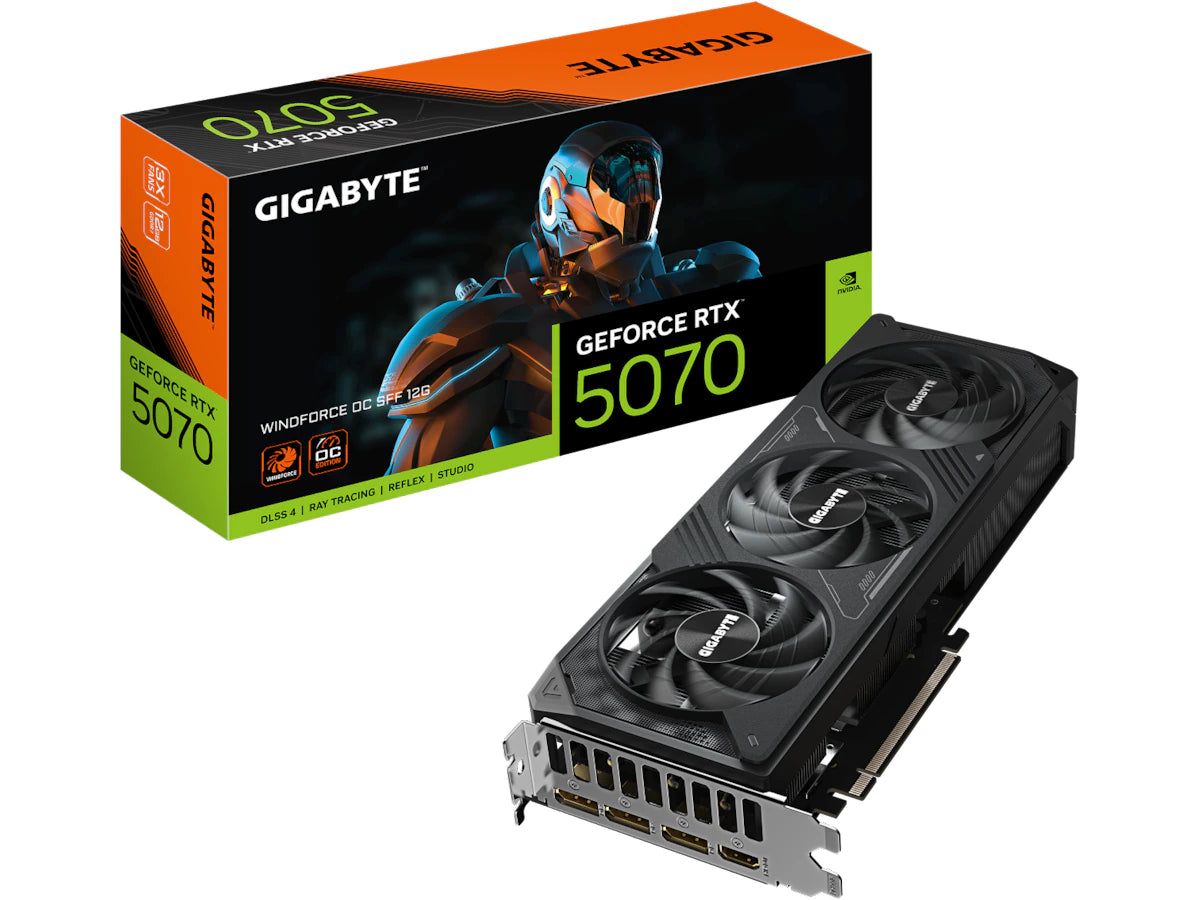 Gigabyte GeForce RTX 5070 WINDFORCE OC Skjermkort, PCI Express 5.0, 12GB GDDR7