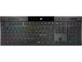 Corsair K100 Trådløst Gamingtastatur RGB (sort) Ultra-tynn, nordisk-layout, mekanisk, Cherry MX Ultra Low Profile Tactile