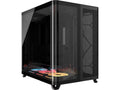 Corsair AIR 5400 LX-R RGB iCUE LINK Triple Chamber Mid Tower (svart) Mini-ITX/Micro-ATX/ATX/E-ATX (305mm x 277mm), Herdet glass