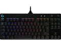 Logitech G Pro Gamingtastatur (sort) USB a-m, nordisk, GX Blue Clicky switches, RGB, TKL mekanisk gaming tastatur