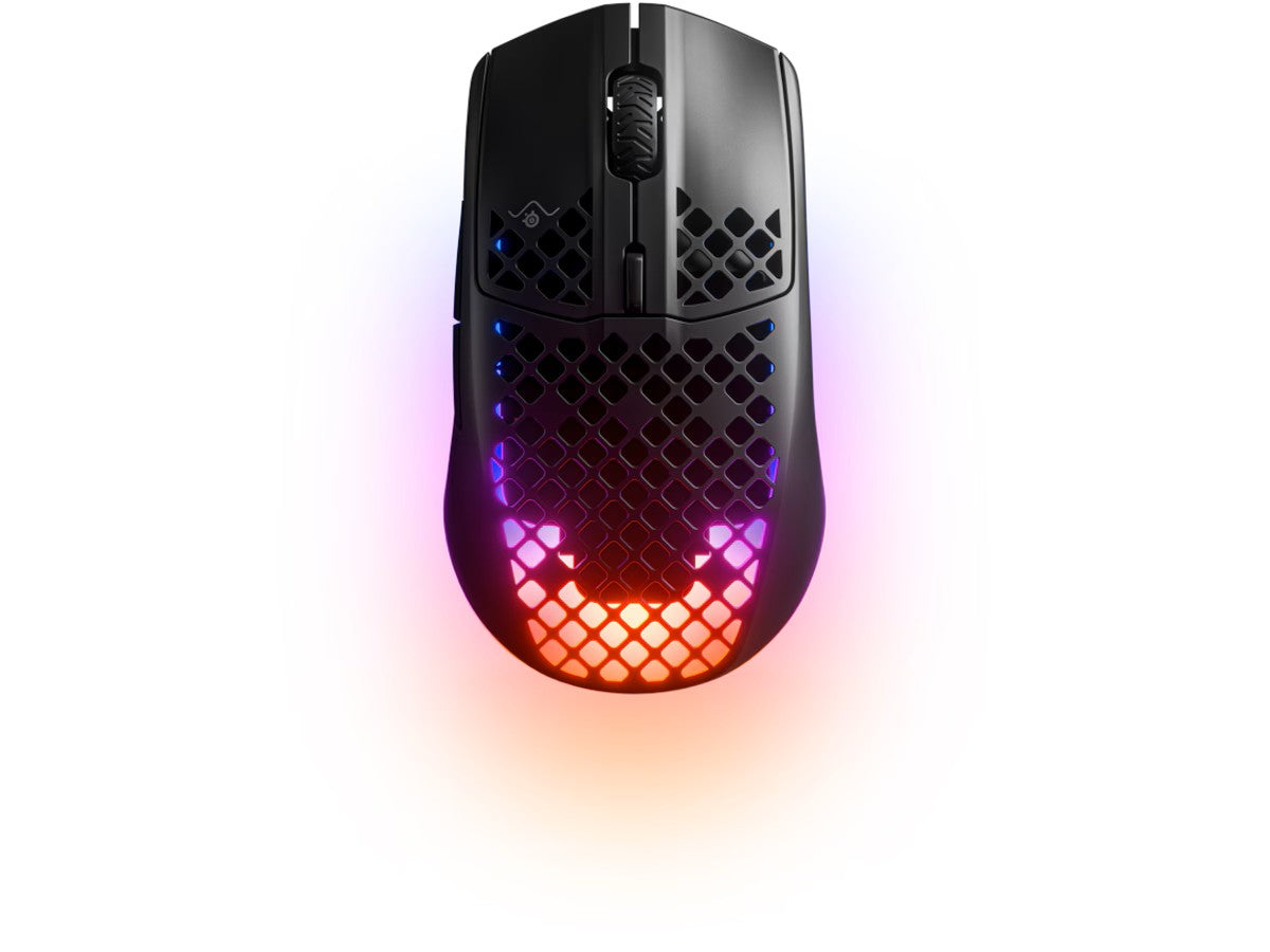 Steelseries Aerox 3 Trådløs Gamingmus (sort) USB-C, 18000 CPI, Trådløs, 68g, 200t batteri, TrueMove Air Sensor