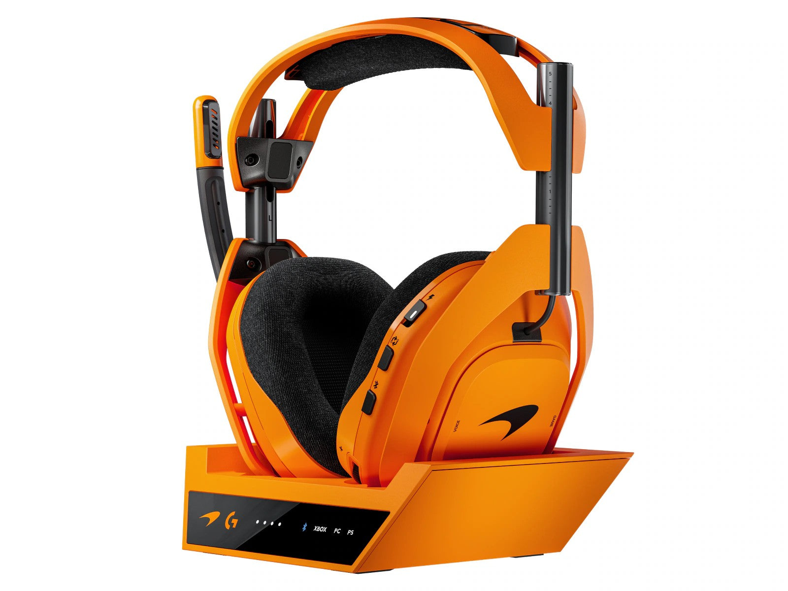Logitech A50 X Mclaren Edition Gamingheadset Bluetooth, Playsync XBOX/PS5/PC, Opp til 24t batteritid