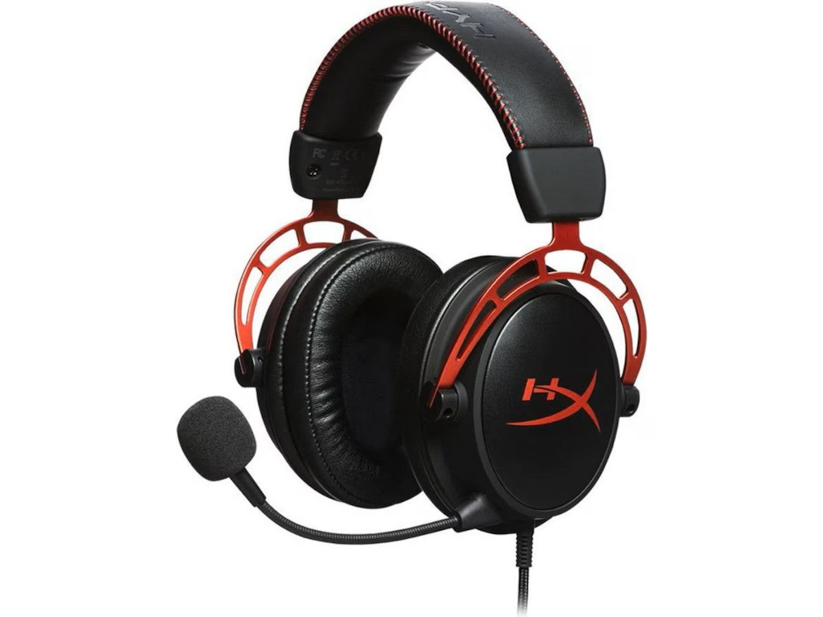 HyperX Cloud Alpha Gaming Headset (sort/rød) Kablet, 3.5mm minijack, avtagbar mic, støydempet, fjernkontroll, PC, konsoll